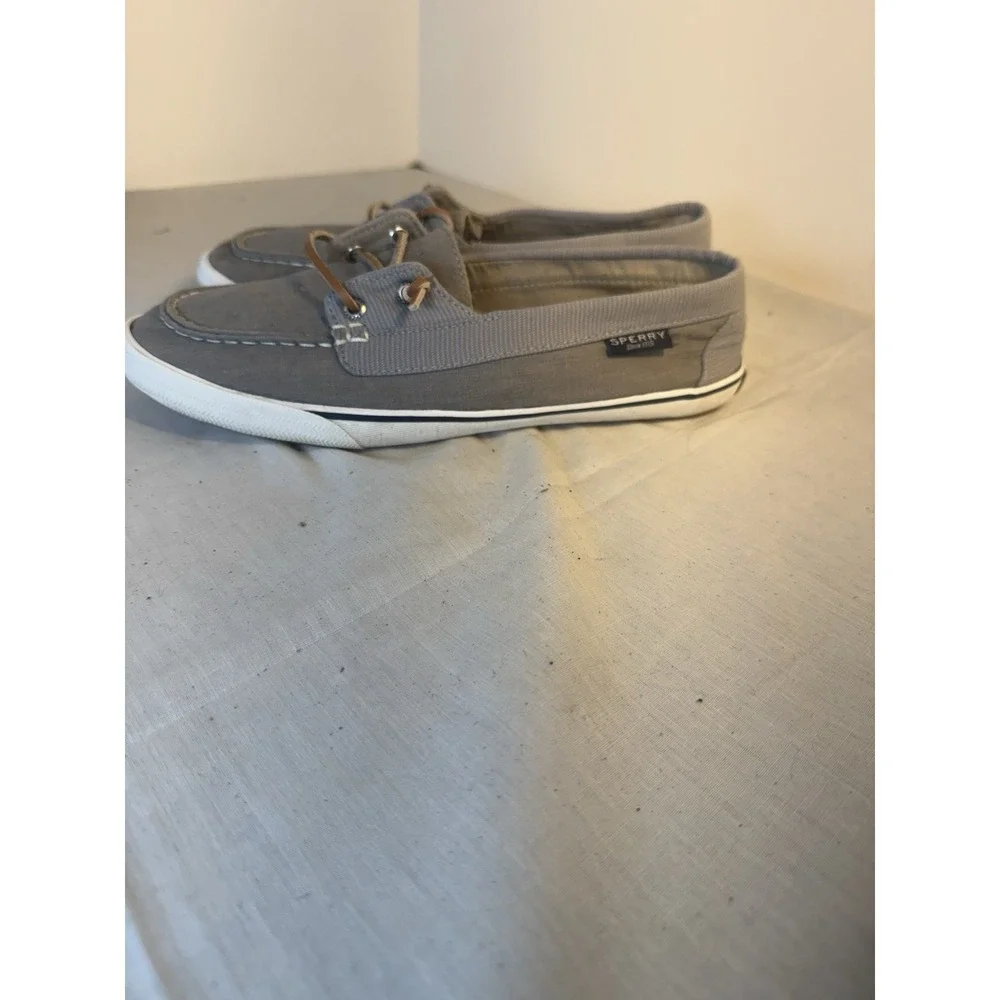 Sperry Grey Women's Lounge Away Boat Shoes Sneakers Size 8 STS 80687
